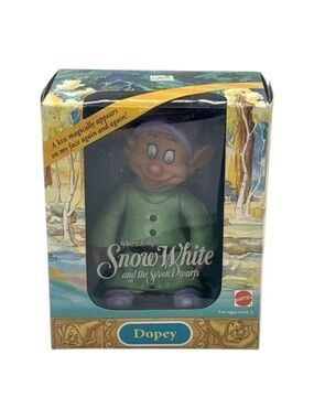 Mattel 92’ Dopey Snow White Action Figure Size 6” Tall Vintage